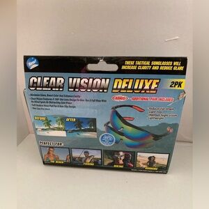 NWTs..  Deluxe Tactical Sunglasses - Iridescent Mirror Lenses